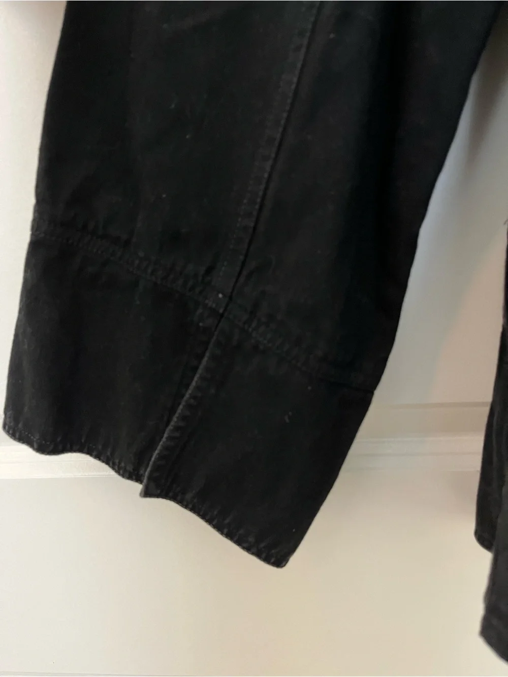 Free People Black Lightweight Tie-Front Shirt Jacket